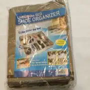 Shoe Storage Organizer Holder Container Under Bed Closet Dust Free 12 Pairs New