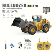 Remote Control Alloy Loader Toy Excavator 2.4G 1:20 Scale 9 Channel Bulldozer