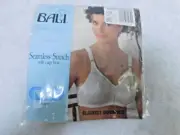 Bali 36D White Double Support Seamless Stretch Soft Cup Bra Style 4798 NWT