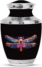 Starlit Dragonfly Urns, Cremation Urn Human Ashes, Large Urns for Human Ashes Adult with Bag, Funeral Urns for Ashes Adult Female Mom, Cremation Urns for Human Ashes Adult Female 10 Inch