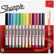 Sharpie Permanent Marker Pens Ultra Fine, Assorted Colours 12 pack