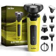 5IN1 Electric Shaver Men's Rotary Razor Wet Dry Rechargeable Beard Trimmer