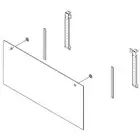 Whirlpool W10527393 Wall Oven Microwave Door Outer Panel Assembly (Black)