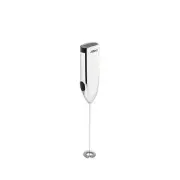 Little Whipper Milk Frother with Stand - Silver