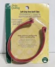 Dritz Quilting Soft Grip Oval Quilt Clips Pack Of 2 - Brand New & Sealed
