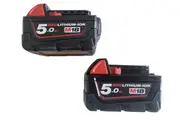 BRAND NEW GENUINE MILWAUKEE M18 5.0AH BATTERIES X 2 M18B5