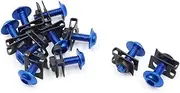 uxcell 10 Pcs Blue Motorcycle Scooter Fairing Hexagon Bolts Hex Screws W/Metal Holder