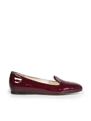Burgundy Patent Leather Loafers