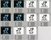 Korg O1/W 11 Disk Set of synth patches (Floppy Disks) - ready to load
