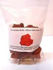 Rockhound's 1st Choice Rock Tumbler Gem Refill Kit -African Red Jasper Rough- 8 oz