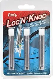 Loc N Knoc Fishing Lure Retriever Tool for Fishing Lures and Baits, Easily Frees Any Snagged Lure, Pack of 3