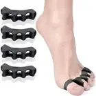 Toe Separators, T Tersely 2 Pairs Soft Gel Toe Spacers to Correct Bunions