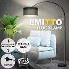 Emitto Modern LED Floor Lamp Reading Light Free Standing Adjustable Marble Base