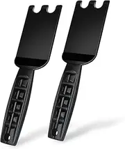 [Nomiou] 2 Pack Spatula Scraper for George Foreman Indoor Grills,Grill Cleaner Tool with Ergonomic Handle – Heat Resistant Tool for Panini Grill Press