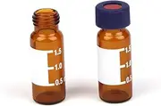 ULTECHNOVO 1.5ml/2ml Chromatography Vials Sample Glass Bottles Storage Bottles Lightweight Simple Design 100pcs Set