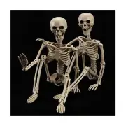 2 Pack 40 Inches Halloween Skeleton Life Size Full Body Realistic Posable Mov...
