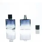 30/50/100ml Gradient Colorful Perfume Bottle Square Perfume Atomizer Travel