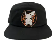 Pikachu Black Snapback Hat OFFICIAL Pokemon & Santa Cruz Skateboards Collab NWT