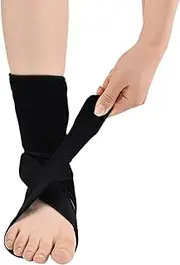 Foot Sleeve - Foot And Ankle Compression Sleeve | Arch Support Sleeve | Foot Arch Brace | Foot Wraps For paiin | Ankle Foot Orthosis Support | Left/Right Foot Drop Support Fixation Anti-Sprain Strap