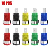 10Pieces Safety 4mm Banana Socket Panel Mount Test Probe Binding Connector