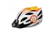 ByK E-50 Adjustable Kids Bike Safety Helmet for 4-10yo White Orange 50-55cm