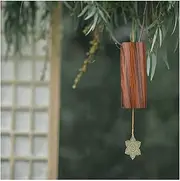 Wind Chimes Witches Bells FengShui Lucky Bell,Gift Chakra Natural Bamboo Indoor 6-bar Wind Bell Outdoor Garden Patio Home Zen Decoration Gift Memorial Chime Exquisite (Color : D, Size : 6bar)