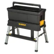 DEWALT Portable Tool Boxes 11.778"x11.232" Step Stool Folding Resin in Black