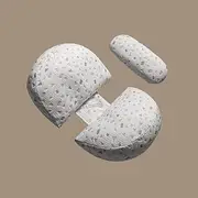 Monehet Maternity Pillow,Pregnancy Pillows for Sleeping, Detachable and Adjustable with Pillow Cover Pregnancy Body Pillow Support for Back, Legs, Belly, Hips (Clear Grey)