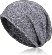 [BCHRTOIP] Ladies Cashmere Slouchy Knit Beanie Hat for Women Soft Warm Winter Hat Knitted Slouchy Skull Beanies