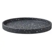 Maxwell & Williams Livvi Terrazzo Round Serving Tray 26cm - Charcoal