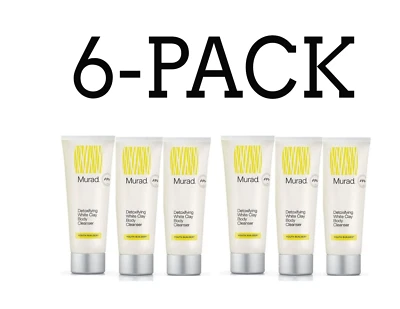 Murad Detoxifying White Clay Body Cleanser. 6.75 Oz. each (6-Pack)