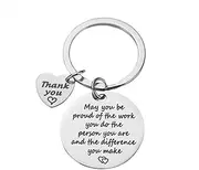 [YALLNASL] Colleague Coworker Leaving Gifts for Women Men May You be Proud of the Work You Do Keychain for Co-worker Friends Farewell Thank You gift Going Away Gifts for coworkers