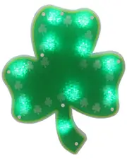 Northlight 14in LED Lighted Shamrock St. Patrick's Day Window Silhouette