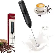 Milk Frother Handheld Milk Frother Electric Drink Mixer, Battery Operated Coffee Frother with Stainless Steel Whisk Foam Maker for Coffee, Cappuccino, Frappe, Matcha, Hot Chocolate Latte