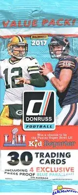 2017 Donruss Football HUGE Factory Sealed Jumbo Fat Pack-30 Cards! MAHOMES RC YR