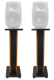 (2) Rockville 28" 2-Tone Studio Monitor Speaker Stands For Genelec 8350A