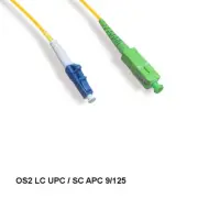 [10X] 10 Meter LC UPC/ SC APC OS2 9 /125 Simplex Single-Mode Fiber Optic Cable
