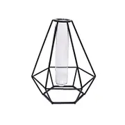 Jack 160 x 140 x 200mm Diamond Black Plant Propagation Vase