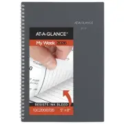 AT-A-GLANCE DayMinder 2026 Weekly Monthly Planner, Gray, Small, 5" x 8"