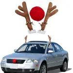 聖誕節裝飾汽車鹿角 汽車裝飾鹿角 新年快樂布置用品 聖誕掛件擺件 裝飾麋鹿鹿角