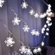 String Lights Snowflake Fairy Decorative Led Lamp Band Warm White 3M 20Led Plug