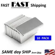 10 PACK - N50 Neodymium Block Magnet 20x10x2mm Super Strong Rare Earth Magnets