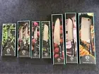 NEW MASTERCHEF KNIVES SET - STEAK KNIVES-SANTOKU-CLEAVER-PARING- SCISSORS