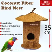 Coco Coir Bluebird Bird House 12" Height Fiber Birdhouse! Handmade TOP SELLER US