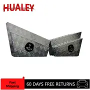 900x 230x 450mm Checker Plate Tapered Under Tray Tool Box 2.0mm Checker Plate