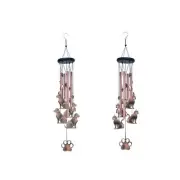 Metal Sympathy Wind Chime Hanging Ornament for Backyard Sturdy Accessories