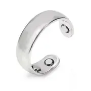 Anti Snoring Ring Stopper Sleeping Breath Aid Acupressure Treatment Stop Snore Health Care Magnetic Therapy Finger Ring Silver