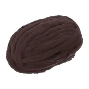 Chunky Yarn, 1Pcs Polyester Blanket Yarn for Crocheting Scarf Hats (Coffee)