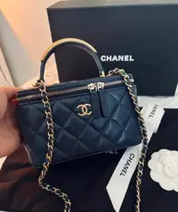 在飛比找Yahoo!奇摩拍賣優惠-【翰貝格名牌館】全新真品 CHANEL 爆款 寶藍色 小羊皮