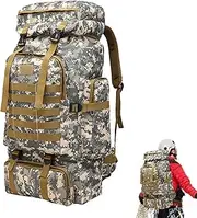 Assault Pack, Waterproof Heavy Duty Hunting Backpacks for Men 80L, Army Bugout Bag Backpacks for Camping, Hunting, and Backpacking Puchen